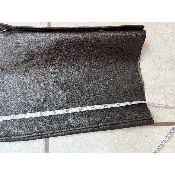 Wild Ride Motorcycle Chaps ~ Small ~ Brown ~ Adjustable Buckle Closure ~ Lined - Picture 8 of 11